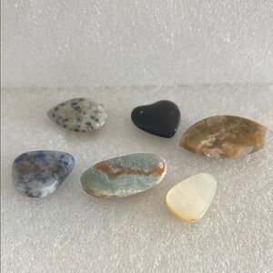 Assorted Polished Gemstone Cabochons - Mixed Colors